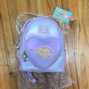 Loungefly Polly Pocket Iridescent Lavender Mini Backpack